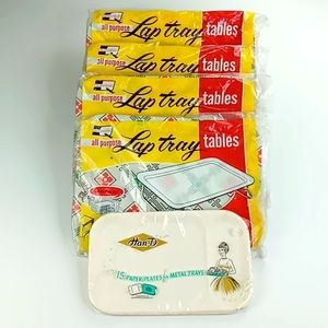 Vintage Quaker "Lavada" All Purpose Lap Tray Tables Set of 4